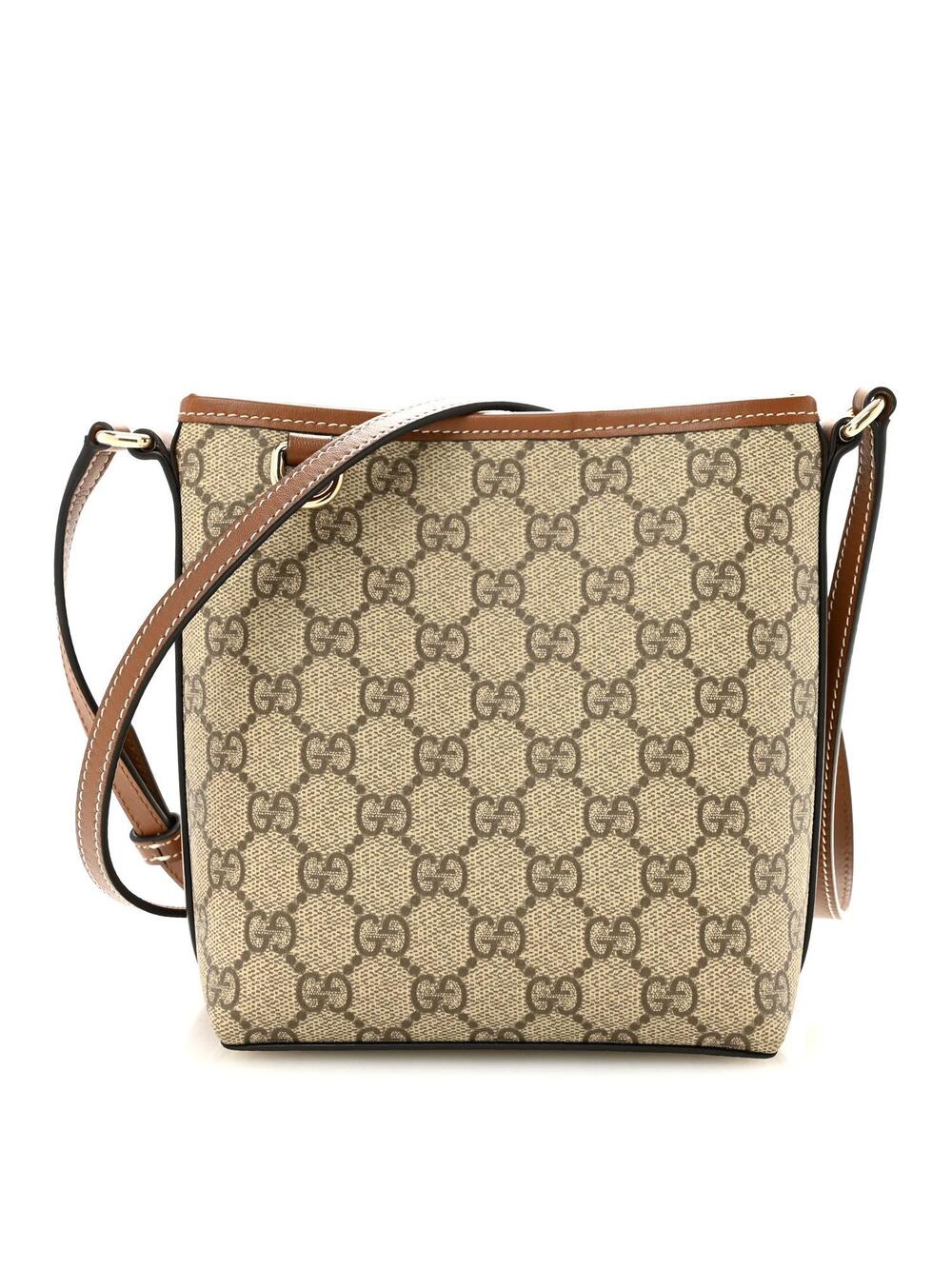 Gucci Gg Supreme Emblem Nano Bucket Bag #308328G10B